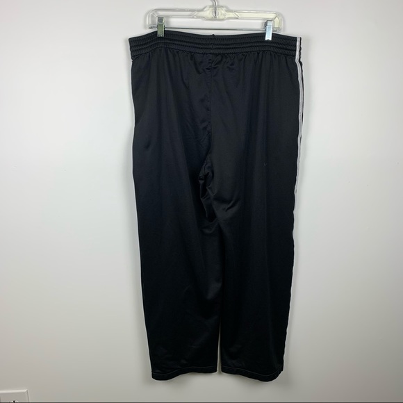 Adidas Black Tri-Stripe Straight Leg Sweatpants L - Picture 2 of 10